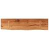 Wall Shelf 80x20 cm | Solid Acacia Wood Live Edge Design