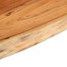 Wall Shelf 80x20 cm | Solid Acacia Wood Live Edge Design