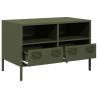 Stylish Olive Green TV Cabinet | Cold-Rolled Steel - HipoMarket