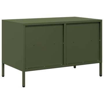 Stylish Olive Green TV Cabinet | Cold-Rolled Steel - HipoMarket