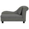 Dog Sofa with Pillow Dark Grey - Comfortable Pet Furniture