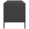 Black TV Cabinet - Stylish & Durable Cold-Rolled Steel Design