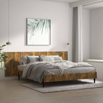 Wall Headboard Smoked Oak 240x1.5x80 cm | Chic Design