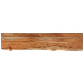 Solid Acacia Live Edge Wall Shelf - 100x20x2.5 cm