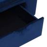 Dog Sofa with Drawer - Blue Plush | 75x50x38 cm