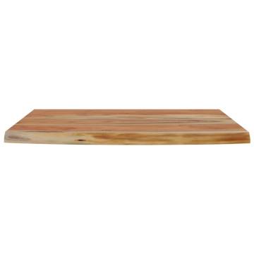 Wall Shelf 50x30 cm - Solid Acacia Wood with Live Edge