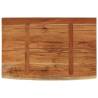 Wall Shelf 50x30 cm - Solid Acacia Wood with Live Edge