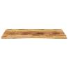 Desk Top with Curve - Solid Wood Rough Mango 100x80 cm