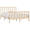 Solid Wood Bed Frame 160x200 cm - Stylish & Sturdy Design