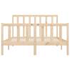 Solid Wood Bed Frame 160x200 cm - Stylish & Sturdy Design