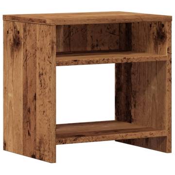 Old Wood Bedside Cabinet - 40x30x40 cm | Hipomarket UK