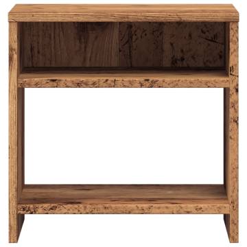 Old Wood Bedside Cabinet - 40x30x40 cm | Hipomarket UK