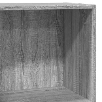 Bookcase Grey Sonoma - 40x30x77 cm Engineered Wood Storage