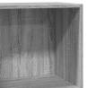 Bookcase Grey Sonoma - 40x30x77 cm Engineered Wood Storage