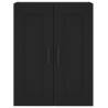 Stylish Black Wall Mounted Cabinets - 2 pcs | Hipomarket UK