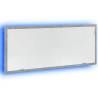 LED Bathroom Mirror in Concrete Grey - 100x8.5x37 cm