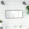 LED Bathroom Mirror in Concrete Grey - 100x8.5x37 cm