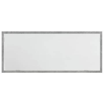 LED Bathroom Mirror in Concrete Grey - 100x8.5x37 cm