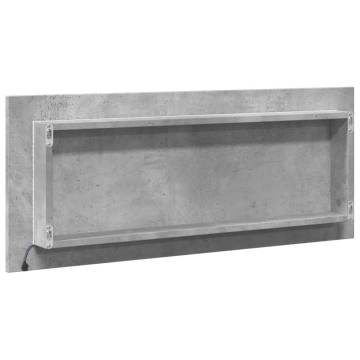 LED Bathroom Mirror in Concrete Grey - 100x8.5x37 cm