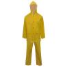 Waterproof Heavy-duty 2-piece Rain Suit with Hood - Yellow L