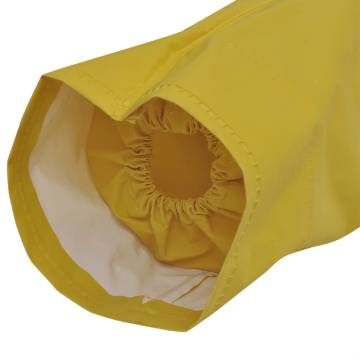 Waterproof Heavy-duty 2-piece Rain Suit with Hood - Yellow L