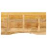 Curved Solid Mango Wood Desk Top - 140x50 cm | Hipomarket