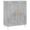 Stylish Highboard in Concrete Grey | 69.5x34x180 cm