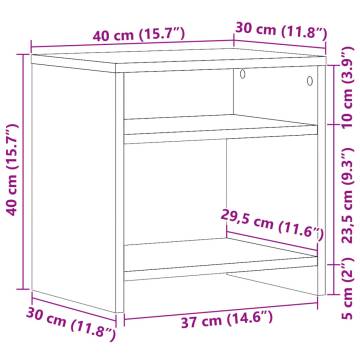 Artisian Oak Bedside Cabinet - Stylish & Functional | Hipomarket