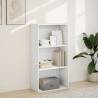 Stylish White Bookcase - 60x30x114 cm Engineered Wood