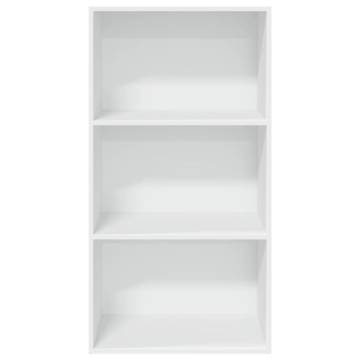 Stylish White Bookcase - 60x30x114 cm Engineered Wood