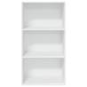 Stylish White Bookcase - 60x30x114 cm Engineered Wood