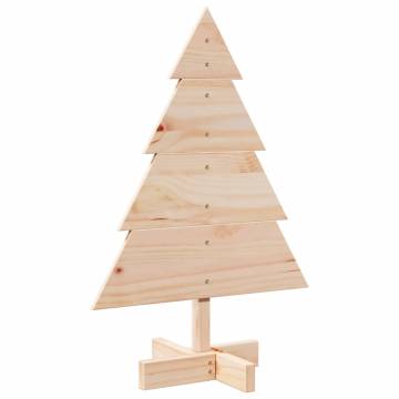 Wooden Christmas Tree - 70 cm Solid Wood Decoration