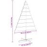 Wooden Christmas Tree 150 cm - Solid Wood Decoration