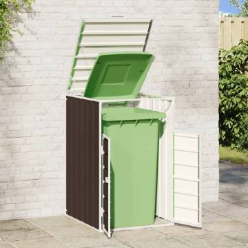 Brown Wheelie Bin Storage - Steel for Single Bin | HipoMarket