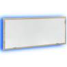 LED Bathroom Mirror Sonoma Oak 100x8.5x37 cm | Hipomarket UK