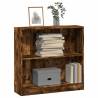  Bookcase Smoked Oak 80x24x76 cm Engineered Wood Colour smoked oak Quantity in Package 1 Height 76 cm Width 80 cm 