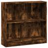 Bookcase Smoked Oak 80x24x76 cm - Stylish Storage Solution