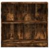 Bookcase Smoked Oak 80x24x76 cm - Stylish Storage Solution