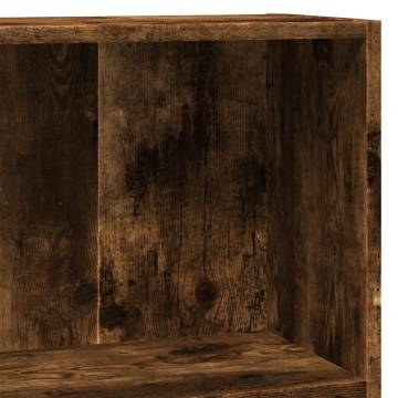 Bookcase Smoked Oak 80x24x76 cm - Stylish Storage Solution