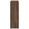 Stylish Brown Oak Bookcase – Engineered Wood 80x24x76 cm