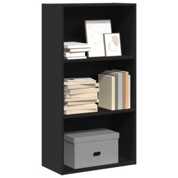 Bookcase Black 60x30x114 cm | Stylish Engineered Wood Storage