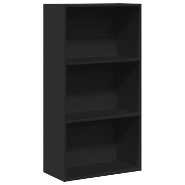 Bookcase Black 60x30x114 cm | Stylish Engineered Wood Storage