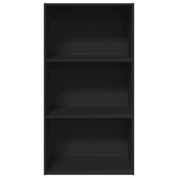 Bookcase Black 60x30x114 cm | Stylish Engineered Wood Storage