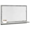 Bathroom Mirror Cabinet Concrete Grey - 60x11x37 cm