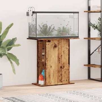 Aquarium Stand Old Wood - 36x75x72.5 cm | Hipomarket UK