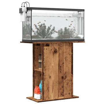 Aquarium Stand Old Wood - 36x75x72.5 cm | Hipomarket UK