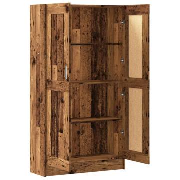 Book Cabinet Old Wood - Stylish Storage Solution | Hipo Market