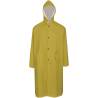  Waterproof Heavy-duty Long Raincoat with Hood Yellow XL Colour yellow Size xl 