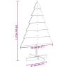 Wooden Christmas Tree 110 cm - Unique Holiday Decor