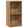 Artisian Oak Bookcase - 40x30x77 cm Engineered Wood Storage